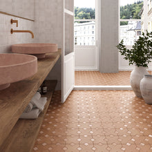 Star & Cross tiles terracotta matt