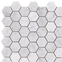 Carrara mosaic tiles