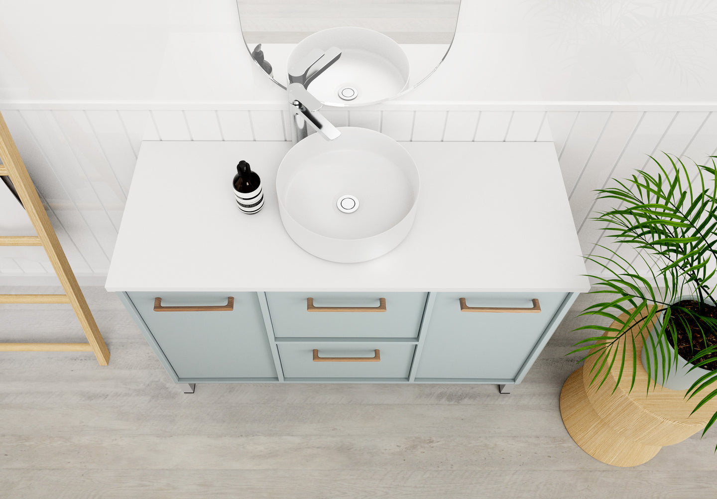 Palm vanity