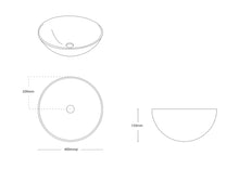 Solar above counter basin