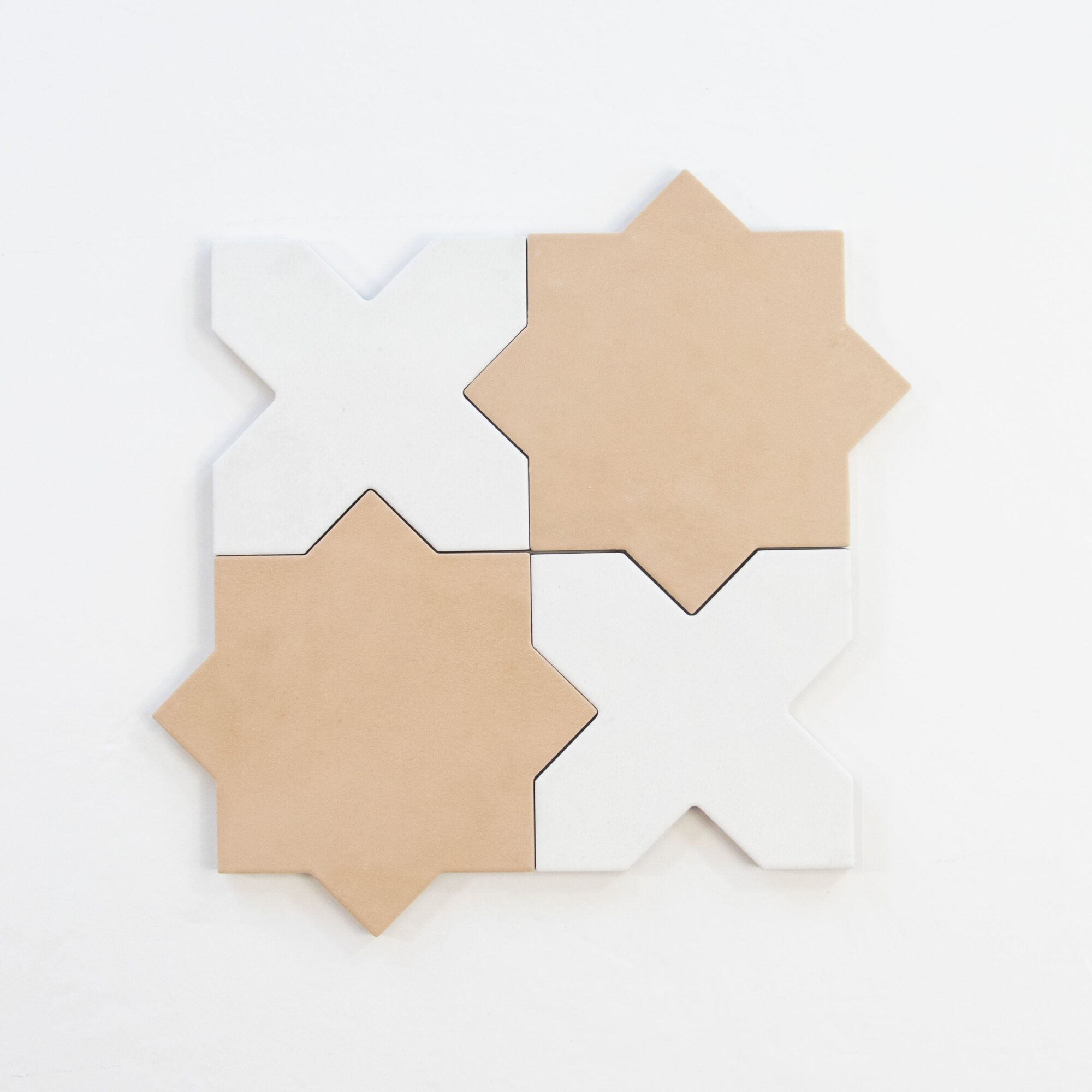Star & Cross tiles fawn matt