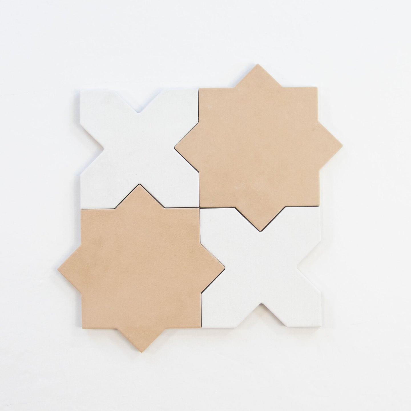 Star & Cross tiles fawn matt
