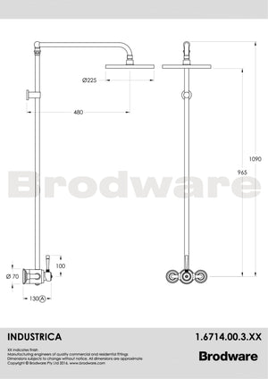 Industrica Exposed Shower Set