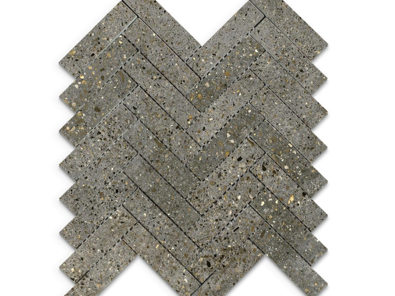 Newport charcoal terrazzo tile