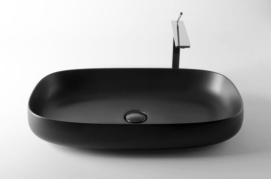 Seed 70 Matt Black above counter basin