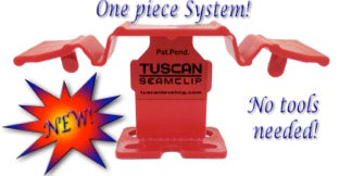 Tuscan seamclip red clip Levelling system