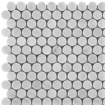 Carrara mosaic tiles