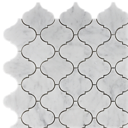Carrara mosaic tiles