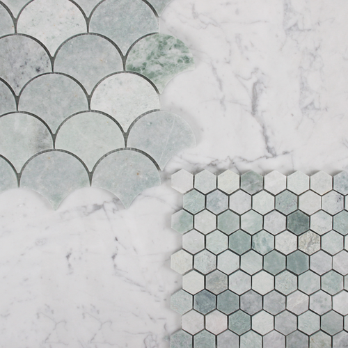 Verde Cristallo mosaic tiles